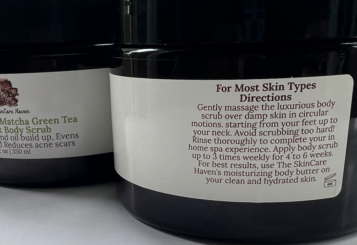 8oz/12oz Matcha Green Tea Sea Salt Scrub