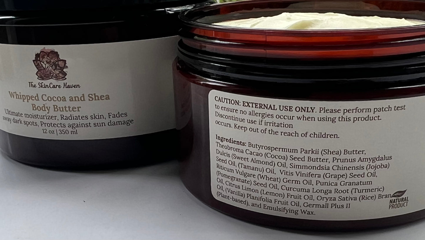 8oz/12oz Luxurious Whipped Body Butter