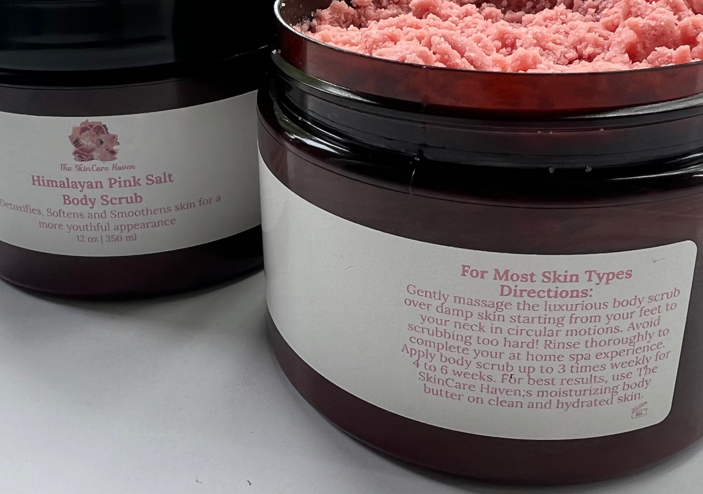 8oz/12oz Himalayan Pink Salt Scrub