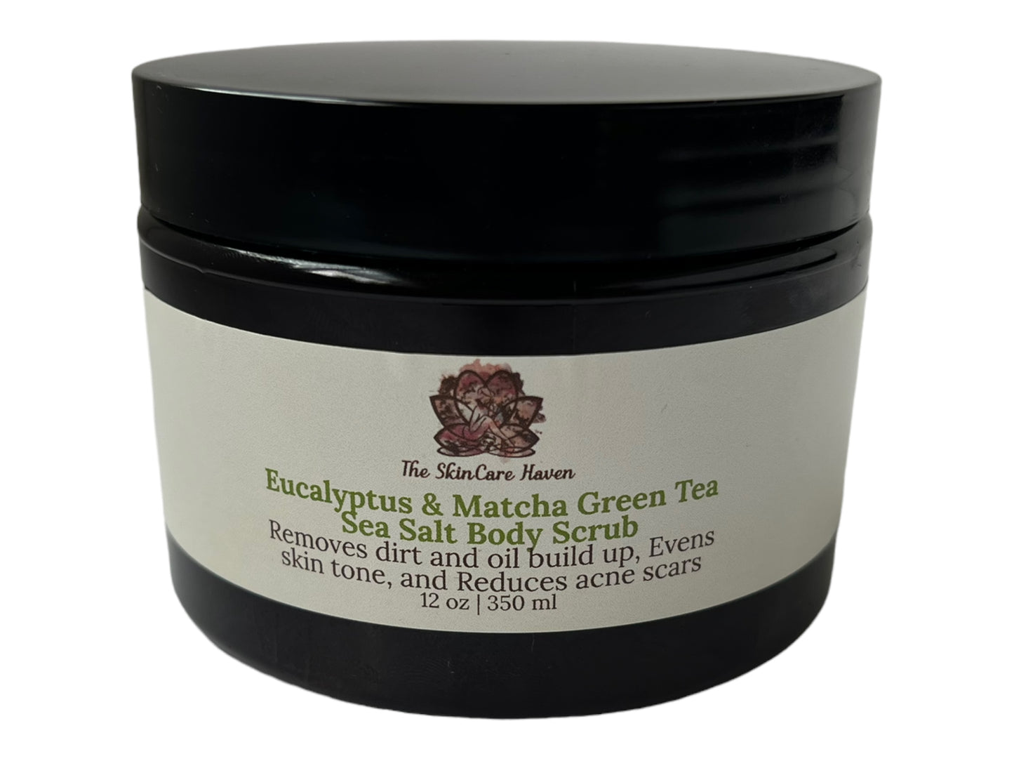 8oz/12oz Matcha Green Tea Sea Salt Scrub