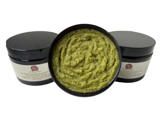 8oz/12oz Matcha Green Tea Sea Salt Scrub